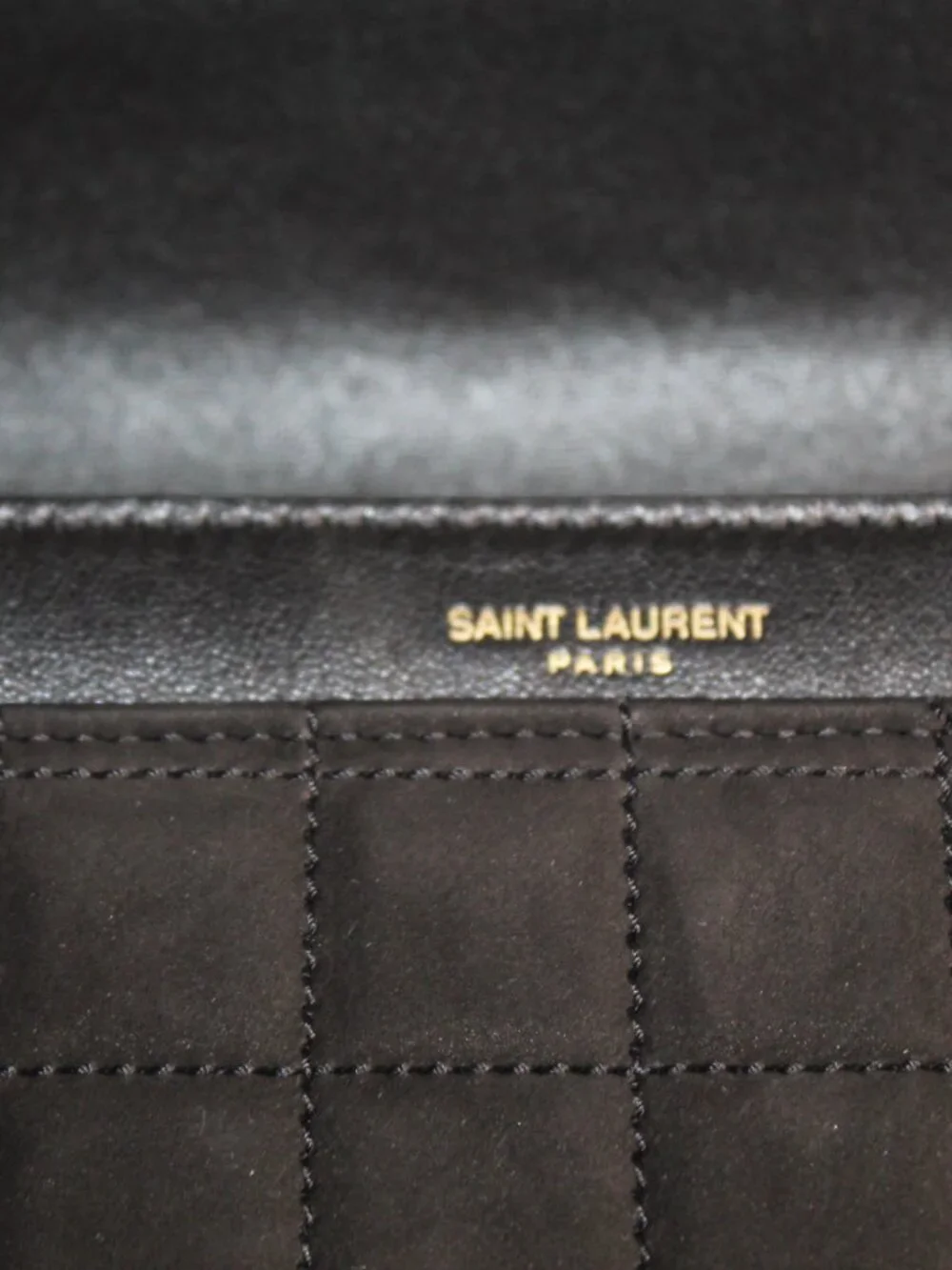 NEW Saint Laurent YSL Black Le Maillon Satchel Shoulder Bag Suede Leather